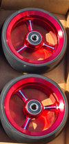 soft roll castor wheels red 4 inch