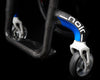 Progeo Noir 2 Lightweight carbon manual wheelchair blue foot