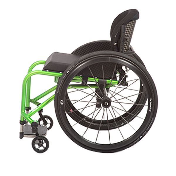 Tilite aero t lightweight rigid adjustable wheelchair back left