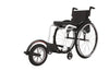 Track wheel wheelchair attachment single 