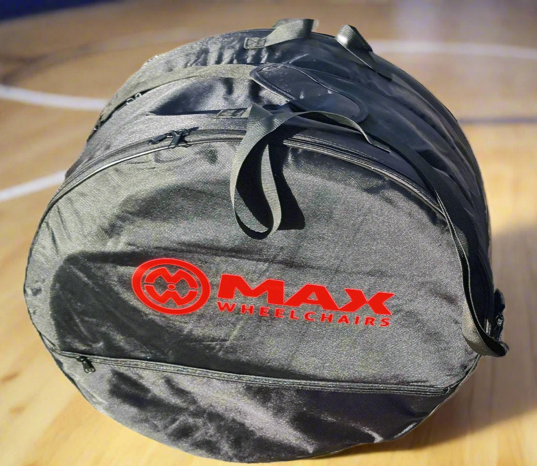 wheelchair wheel bag sports closed zip  3 wheels
