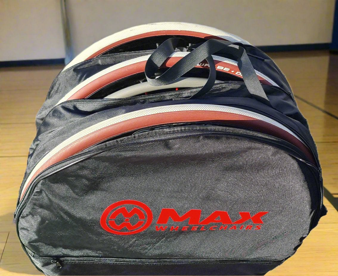 wheelchair wheel bag sports open zip  3 wheels