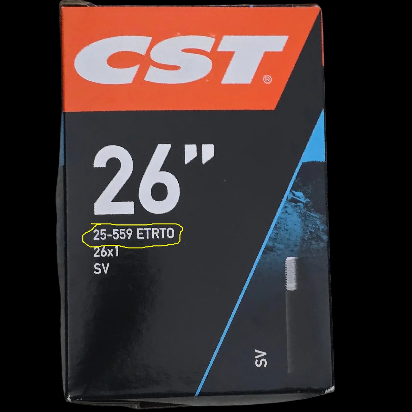 CST bicycle tiye box size 25 inch 25 x 559