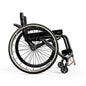Black wheelchair on a white background panthera-x3 ultra light wheelchair
