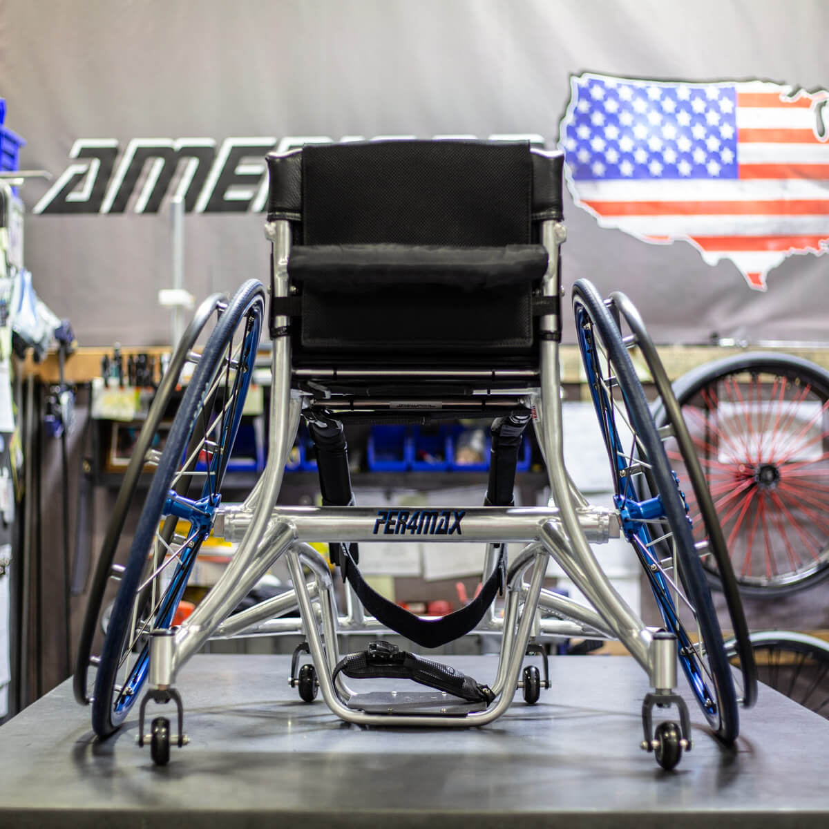 per4max thunder Basketball wheelchair rear view 