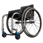 Wheelchair with blue accents on a white background rgk sub 4