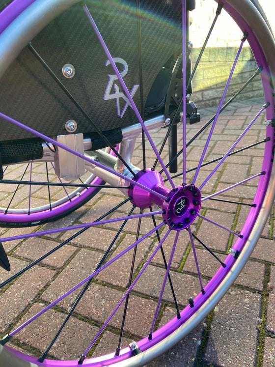 Per4max Wheelchair Table Tennis Chair Skye spinergy wheels bespoke colours
