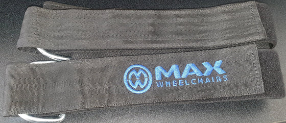 velcro d ring wheelchair strap double max logo