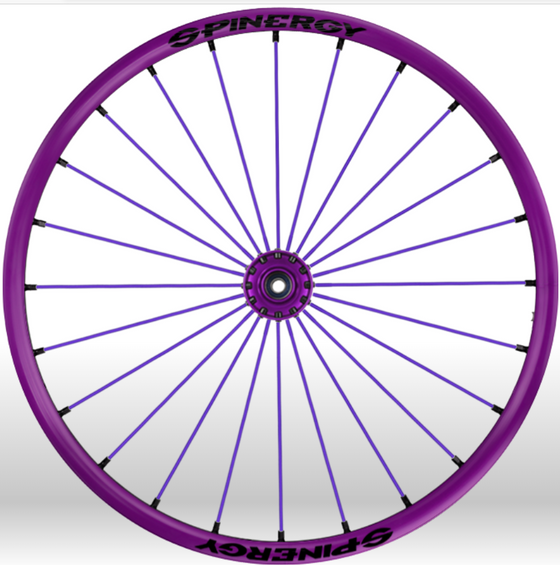 Spinergy Wheelchair Wheels Sports slx purple