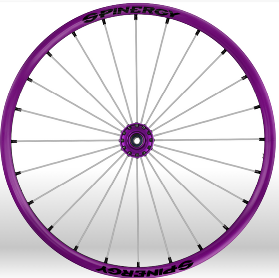 Spinergy Wheelchair Wheels Sports slx purple