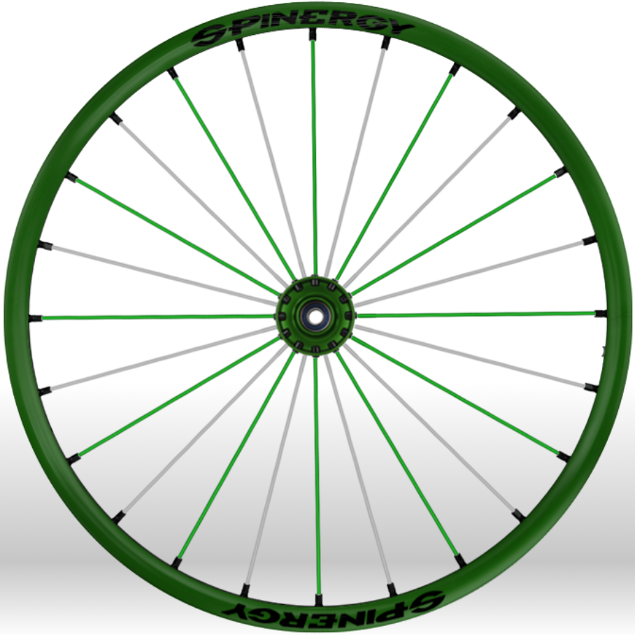 Spinergy Wheelchair Wheels Sports slx green