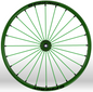 Spinergy Wheelchair Wheels Sports slx green