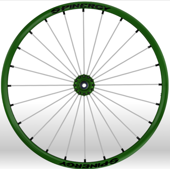 Spinergy Wheelchair Wheels Sports slx green