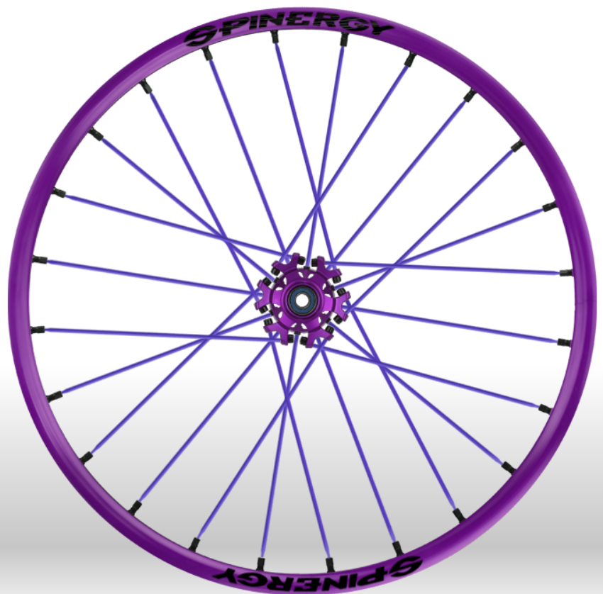 Spinergy Sport wheelchair wheel Light Extreme X Laced xslx all purple