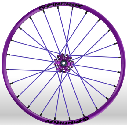 Spinergy Sport wheelchair wheel Light Extreme X Laced xslx all purple