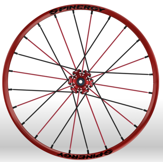 Spinergy Sport wheelchair wheel Light Extreme X Laced xslx red red black