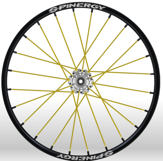 Spinergy Sport wheelchair wheel Light Extreme X Laced xslx yellow