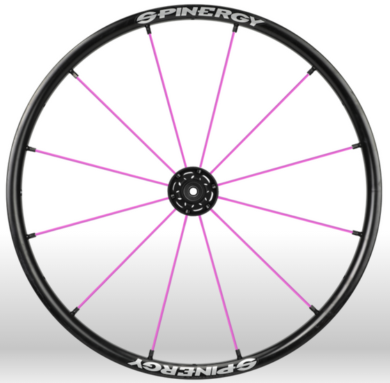 Spinergy Everyday Wheelchair Wheels: Light Extreme LX model pink