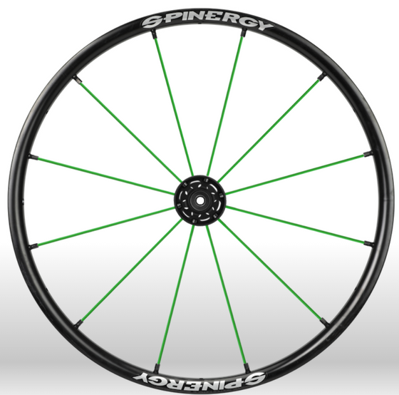 Spinergy Everyday Wheelchair Wheels: Light Extreme LX model green