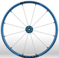 Spinergy Everyday Wheelchair Wheels: Light Extreme LX model blue white