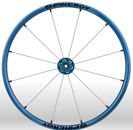 Spinergy Everyday Wheelchair Wheels: Light Extreme LX model blue white