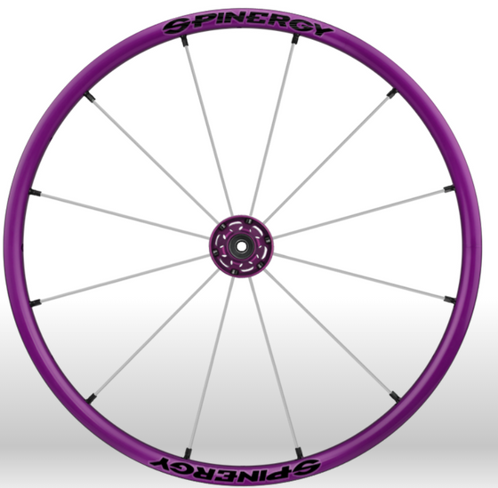 Spinergy Everyday Wheelchair Wheels: Light Extreme LX modelpurple white