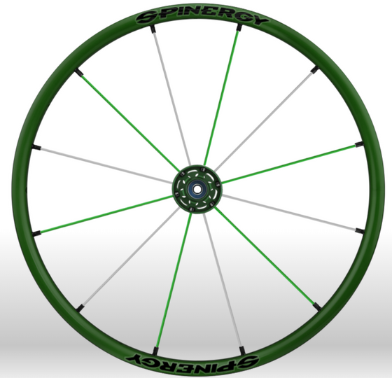 Spinergy Everyday Wheelchair Wheels: Light Extreme LX model green green white