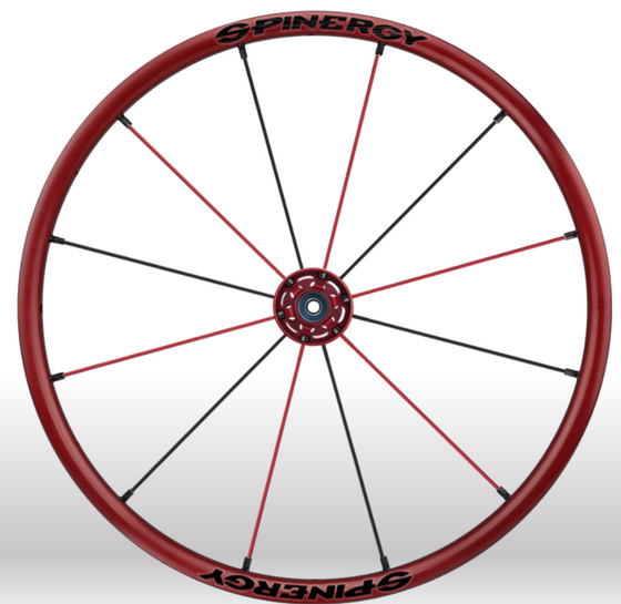 Spinergy Everyday Wheelchair Wheels: Light Extreme LX model red red black