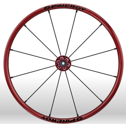 Spinergy Everyday Wheelchair Wheels: Light Extreme LX model red black