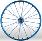 Spinergy Sport wheelchair wheel Light Extreme X Laced xslx blue white