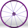 Spinergy xlx x laced wheelchair wheels all purple
