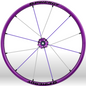 Spinergy xlx x laced wheelchair wheels all purple white