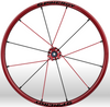 Spinergy xlx x laced wheelchair wheels red black