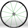 Spinergy xlx x laced wheelchair wheels green