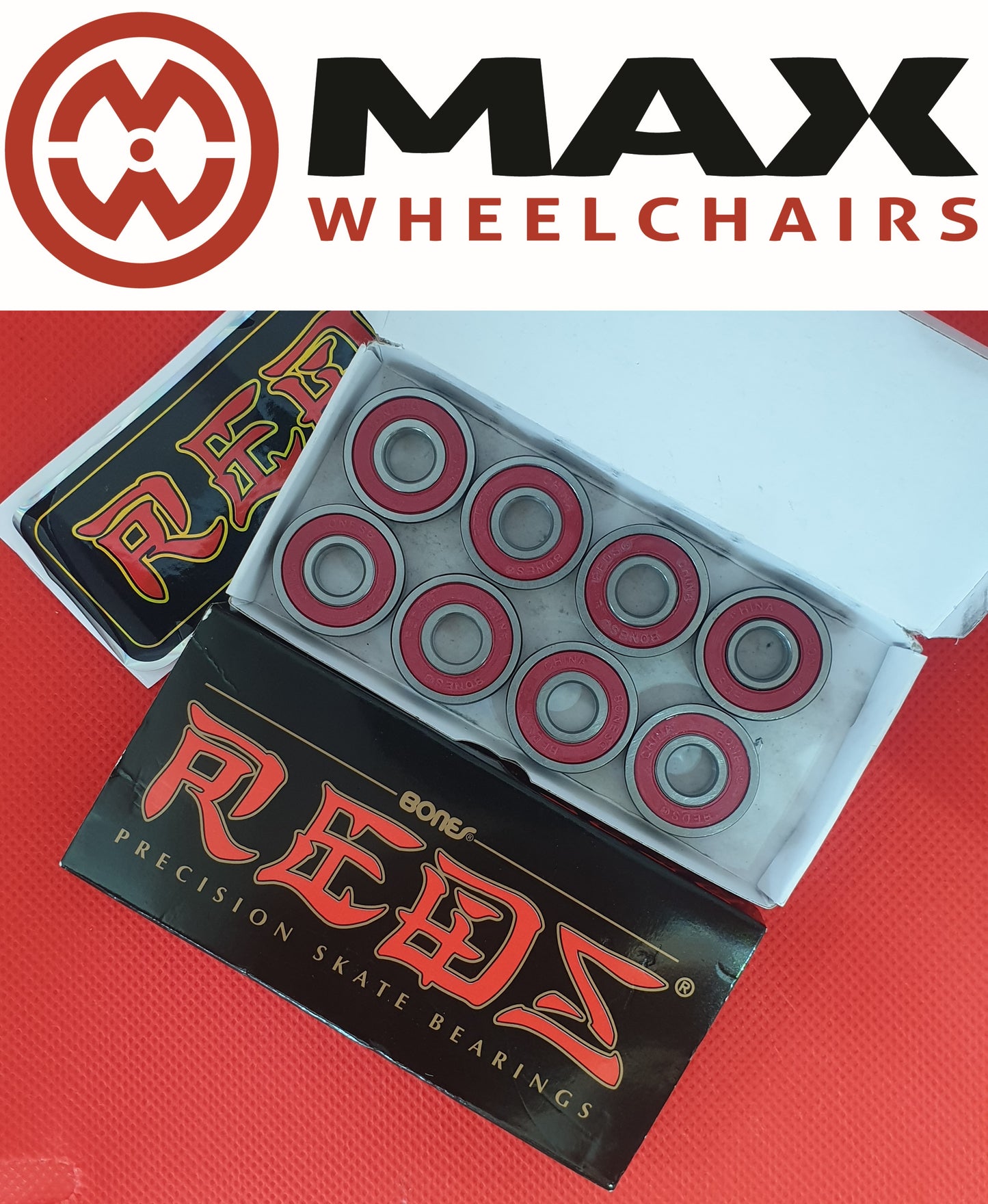 Reds wheelchair bearings castor wheels