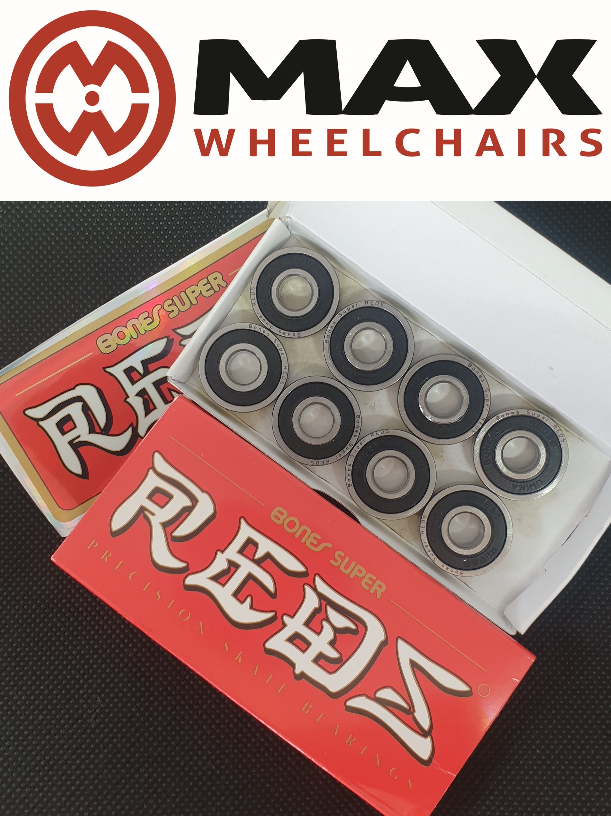 bones super reds wheelchair bearings castor wheel