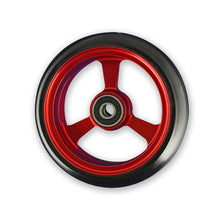  Frog legs WIDE soft roll wheelchair 4 inch castor wheels red