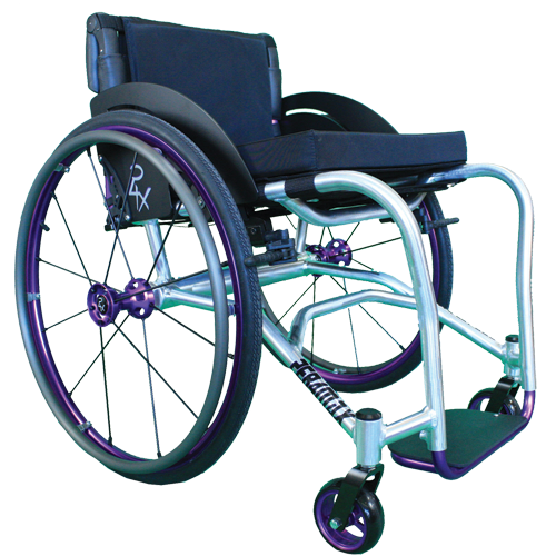 Per4max lightning manual rigid wheelchair purple