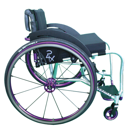 Per4max lightning manual rigid wheelchair purple side