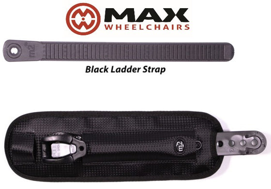 M2 padded Single Ratchet straps for everyday and wheelchair sports use.