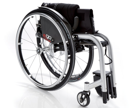 Progeo folding wheelchair lightweight ego custom silver