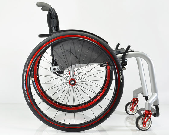 Progeo Joker Energy lightweight rigid wheelchair red wheel