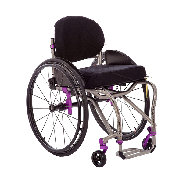 Tilite TRA rigid adjustable lightweight wheelchair side