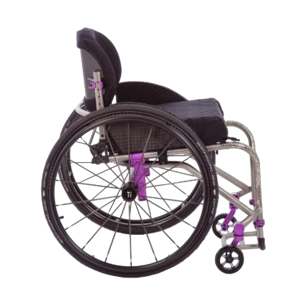 Tilite TRA rigid adjustable lightweight wheelchair side 2