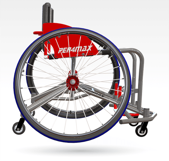 Thunder adjustable wheelchair basketball chair