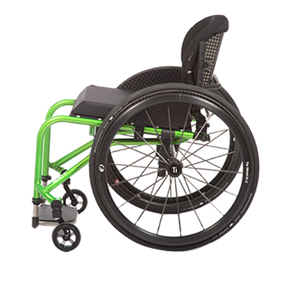 Tilite aero t lightweight rigid adjustable wheelchair back left
