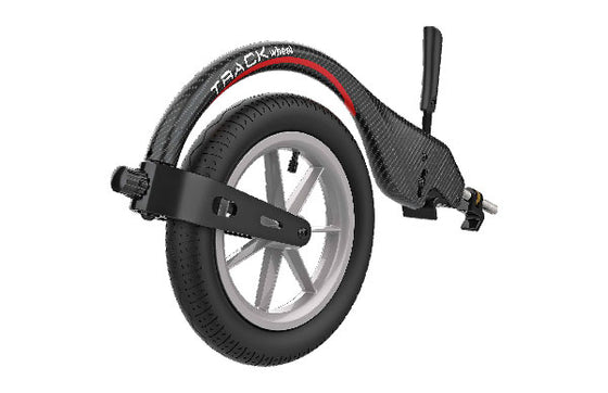 Track wheel wheelchair attachment carbon