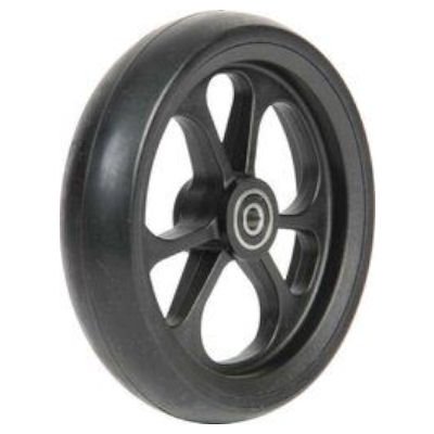 Fibrecore wheelchair castor wheel soft roll 4 inch black
