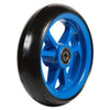 Fibrecore wheelchair castor wheel soft roll 4 inch blue