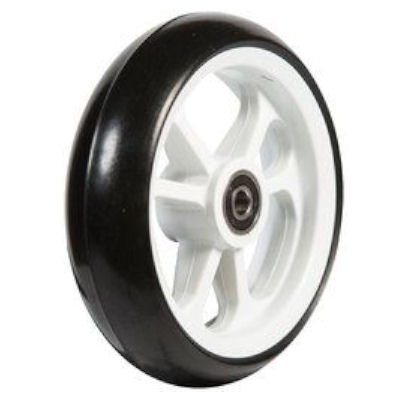 Fibrecore wheelchair castor wheel soft roll 4 inch white